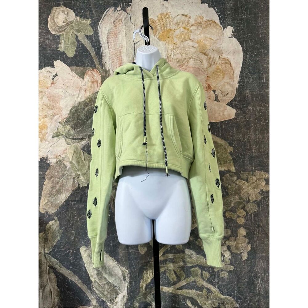 Free People Run Out Hoodie Crop Size M - Picture 5 of 9
